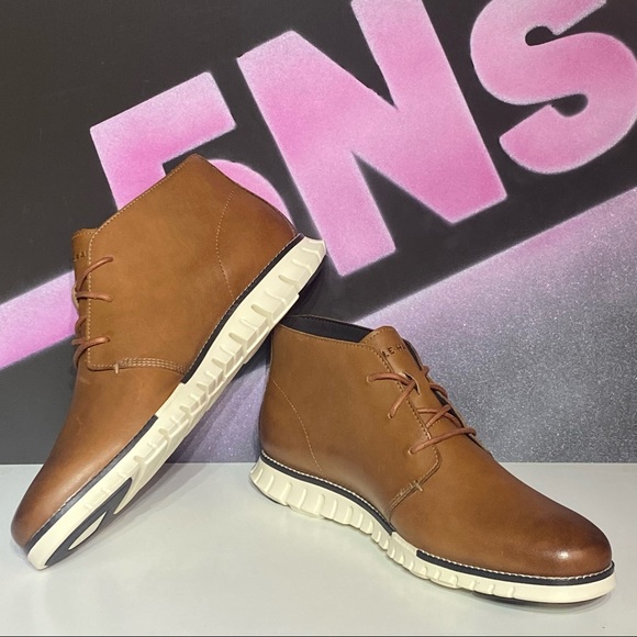 New Cole Haan ZeroGrand Leather Flex Mid Chukka - Picture 4 of 10